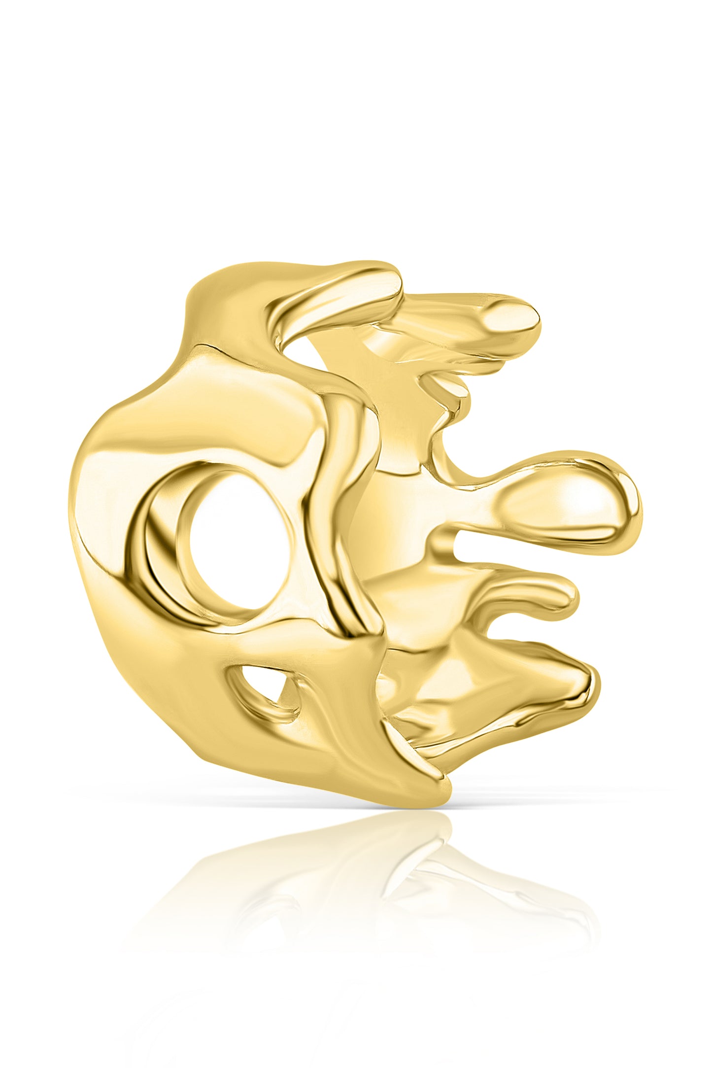 Liquid Ring in 750 Gelbgold / 925 Silber /  | Liquid ring in 750 yellow gold / 925 silver